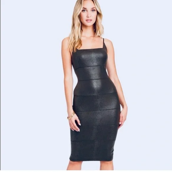 chinese dress ladies Bebe Women's Faux Leather Mini Pencil Dress